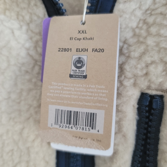 Patagonia Retro Pile sherpa fleece polyester zip-up Men Jacket Size XXL NWT - Picture 5 of 7